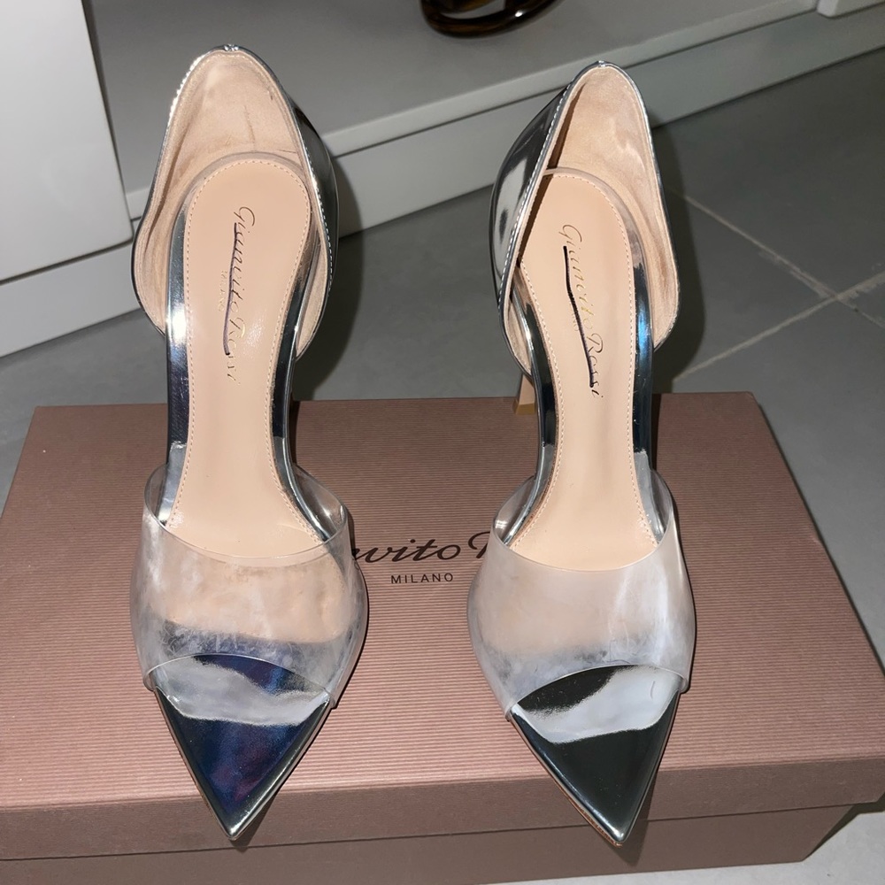 Gianvito Rossi bree leather & vinyl - Picture 8 of 16
